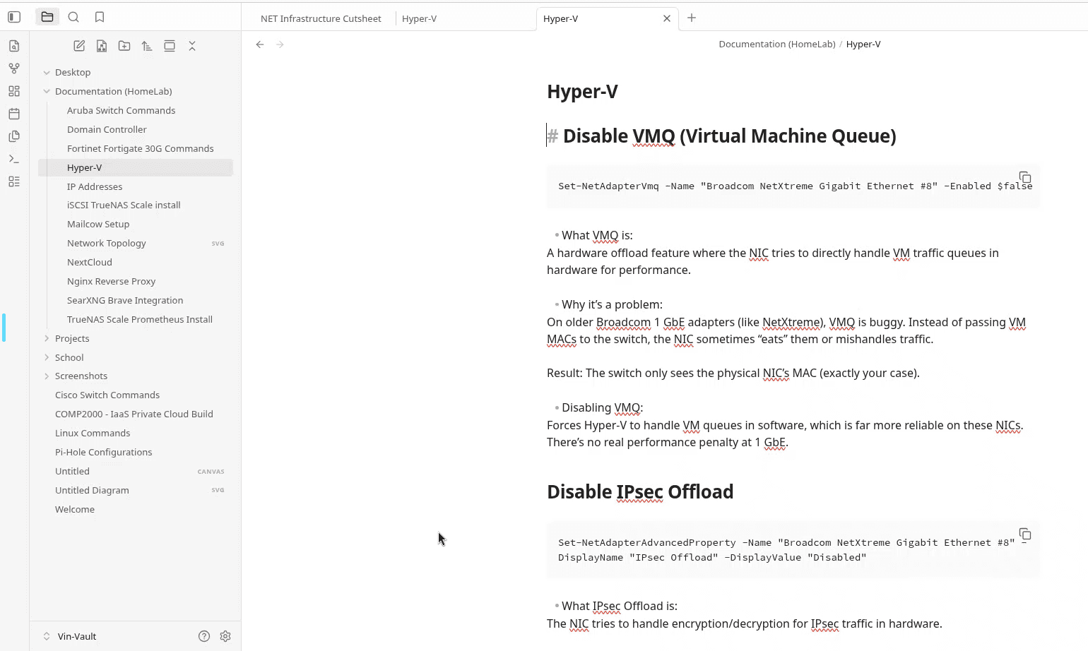 Obsidian is the heart of my documentation