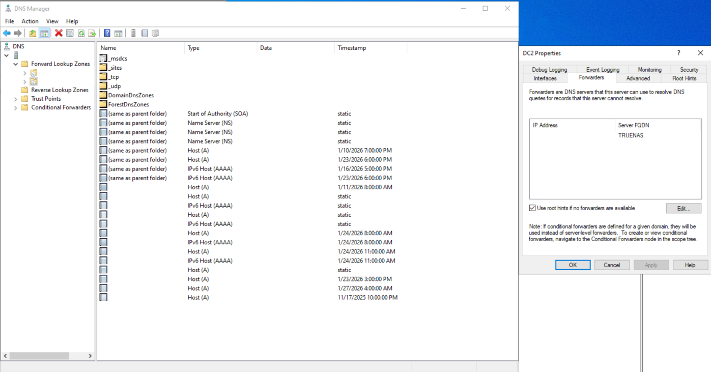 My DCs forward their DNS over to my Pi-Hole to prevent traffic from malicious sites.