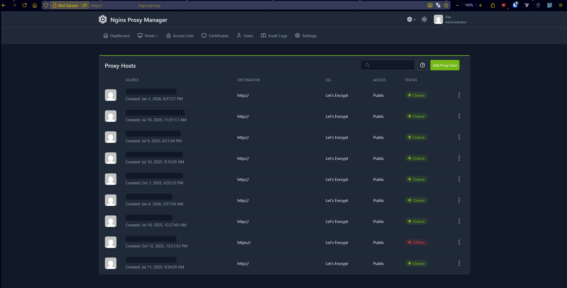 NginX allows all my services to be accessible remotely